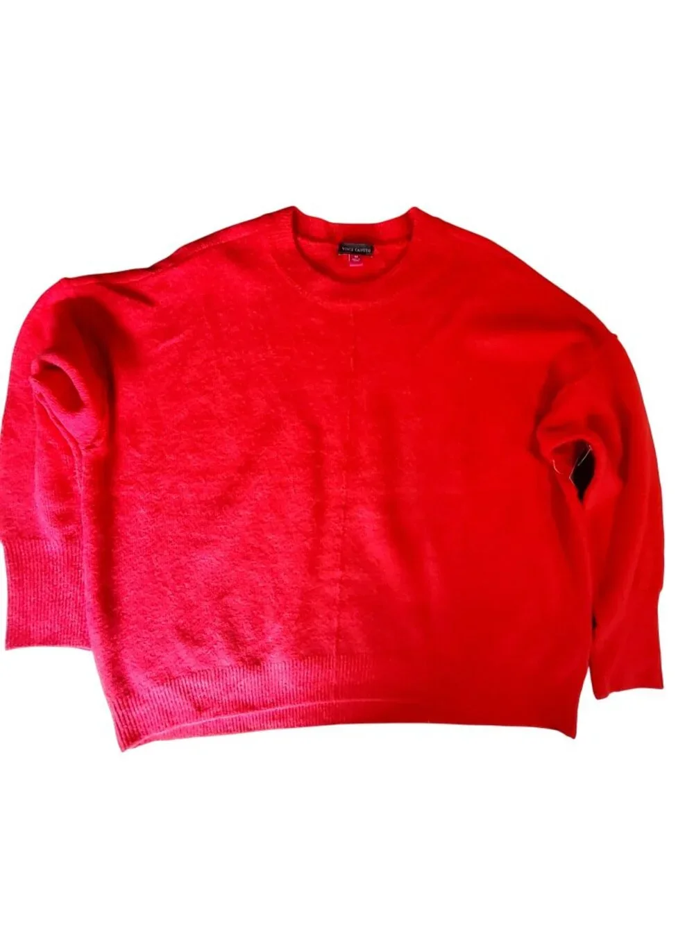 Vince Camuto Womens Tea Berry Red Sweater Size Medium Acrylic Blend  Relaxed fit